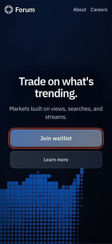 Forum home page on a phone