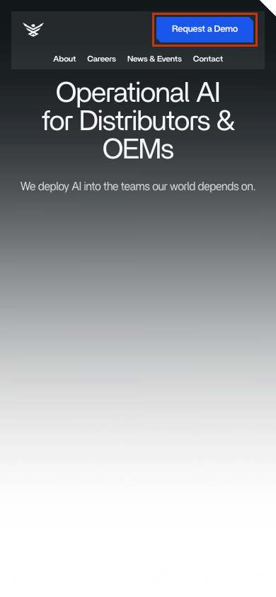 SalesPatriot home page on a phone